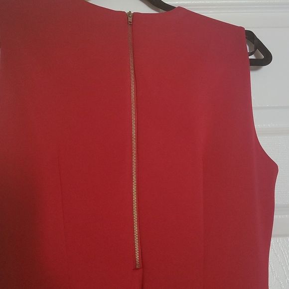 Enfocus Bodycon Dress Red/Gold Zipper SEXY BNWT SIZE 12 - Picture 4 of 5